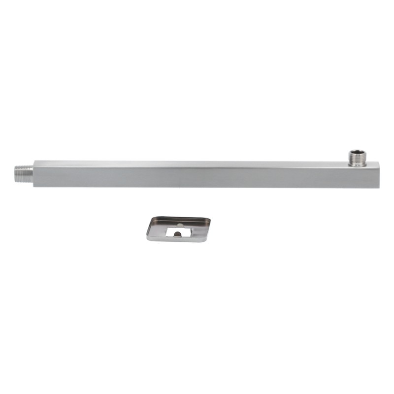 NPT1/2 Wall Mounted Shower Arm Brushed Concealed Stainless Steel Shower