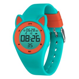 Kids Watches for Girls Boys Digital Sport Watch with Step Counter Pedometer Vibration Alarm Clock, No App Waterproof Fitness Tracker Kids Watch Boys Girls Teens Students Ages 5-16