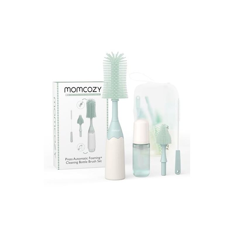 Momcozy Cepillo para biberones de bebé, Verde