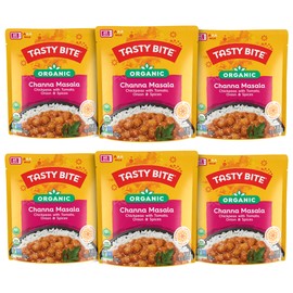 Tasty Bite Organic Channa Masala, 10 Ounce, Pack of 6, Ready to Eat, Microwavable Entree, Vegan & Gluten Free