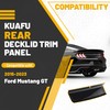 KUAFU Rear Decklid Panel Trim Compatible with 2015-2023 Ford Mustang