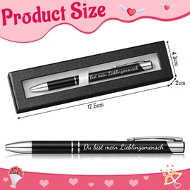 Patelai Ballpoint Pen with Box Ballpoint Pen Black Ink Retractable Ballpoint Pen with Favourite Person Engraving Writing Pen Gift for Birthday Christmas Home Office