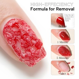 Vishine Nagellackentferner-Set – Nagellackentferner, schnell 3 – 5 Minuten mit flüssigem Latex, abziehbar, Nagelhautschutz, Barriere für Nail Art, Entfernung UV-Gel, semi-permanent, ohne Aceton