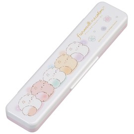 Skater CCS3SAAG-A Chopsticks and Spoon Set, Funwari Necolon, Silver Ion, Ag+, Antibacterial, Made in Japan, 7.1 in (18 cm)