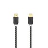 Hama HS HDMI Ethernet Gold Tip Braided Cable, Black, 1.5