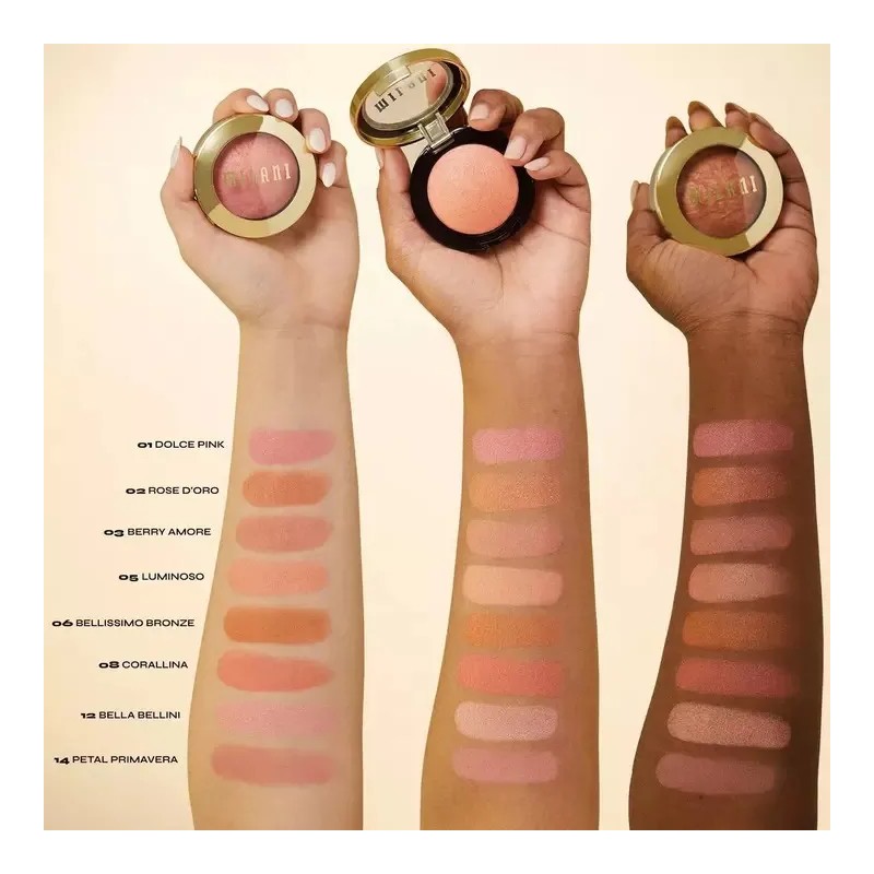 Rubor Milani Baked Blush Luminoso Satinado Vegano Cruelty Free