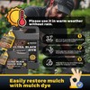 32oz Concentrated Ultra Black Mulch Dye with Gloves, Liquid Rubber
