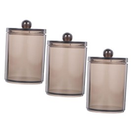 LABRIMP Cotton Swab Container Holder Box with Lid Storage Case for Balls Pads Makeup Dorm Home Bathroom