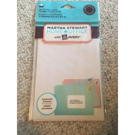 Martha Stewart Home Office Avery Identification Labels 12 Pack 2 1/2 X 3 3/4 In