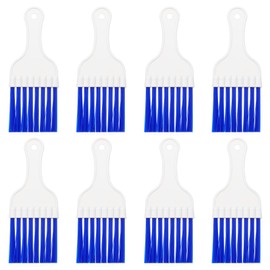 PATIKIL Air Conditioner Fin Comb, 8Pcs Plastic Whisk Brush Condenser Cleaning Brush Refrigerator Coil Fin Cleaner Radiator Repair Tool for AC Unit, White Blue
