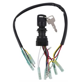 Hsthe Sea Boat Ignition Switch,Ignition Switch with Key for Mariner Outboard Motor,Main Key Remote Control Box Ignition Starter Switch Replacement 703-82510-43-00