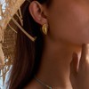 FAMARINE Seashell Earring Women Gold Shell Stud Earrings Shell Ocean