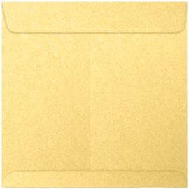 8 12 x 8 12 Square Envelopes - Gold Metallic (50 Qty.)