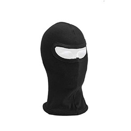DEFCON 5 Mens 1 Hole Cotton Balaclava Hood, Men, 1 Hole Cotton Balaclava, black, One Size