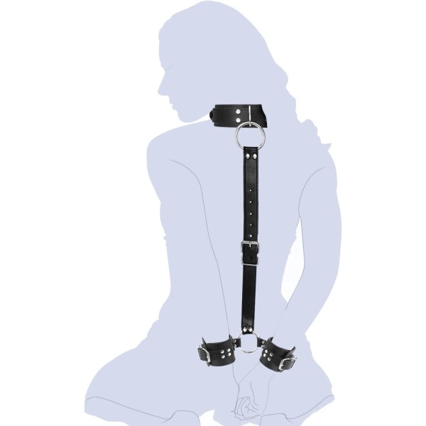 Unbranded Neck to Wrist Restraints kit,Frisky Beginner Behind Back Handcuffs