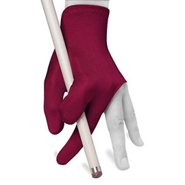 Quality gloves Billiard Fits either hand - One size fits all - Choose your color (Burgundy)