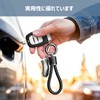 PIAQEIOZ Keychain Car Carabiner Keychain Leather Braided Bicycle Key Keychain