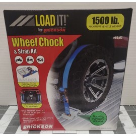 Erickson Load It Wheel Chock and Strap Tie Down Kit  ATV UTV. Honda Polaris
