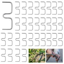 Branch Support for Fruit Trees, Pack of 60 9 cm Branch Puller Holder for Fruit Branches, M Shaped Branch Spreader, Metal Branch Spreader for Garden Trees, Garden Growing Support