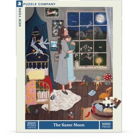 New York Puzzle Company - Loré Pemberton The Same Moon - 1000 Piece Jigsaw Puzzle for Family Game Nights by Loré Pemberton