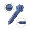 IMScrews 1/4" x 1-1/4" Masonry Anchor Screws, Short Hex Slotted