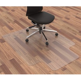 Office Chair Mat for Hardwood Floor, 48”x 36” Clear Floor Protector Mat for Office Chair, Vinyl Desk Chair Mat for Hard Floors, Easy Glide for Chairs