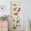 Yovkky Large Dinosaur Wall Decals Stickers, Dino Tropical Plant Tree