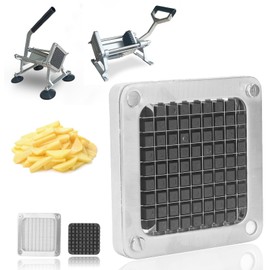 SatcOp Potato Cutter Blade Accessory, Replacement Blade Commercial French Fry Cutter Blade Stainless Steel Manual Potato Cutting Machine Blade for Cucumber Eggplant Carrot 9mm / 0.35in