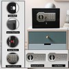 Yuanshikj Key Electronic Keypad Security Safe Lock Box Steel Digital