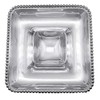 Mariposa Pearled Square Chip and dip, One Size, Silver
