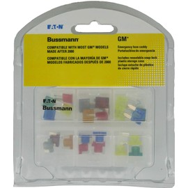 Bussmann BP/EFC-GM Emergency Fuse Preparedness Pack for GM Vehicles with 24 ATM, ATM (LP, & ATR Fuses), 1 Pack