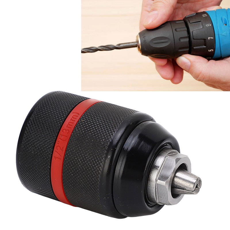 Keyless Drill Chuck 1/2‑20UNF Mount Self Tightening Electric Drill Chuck