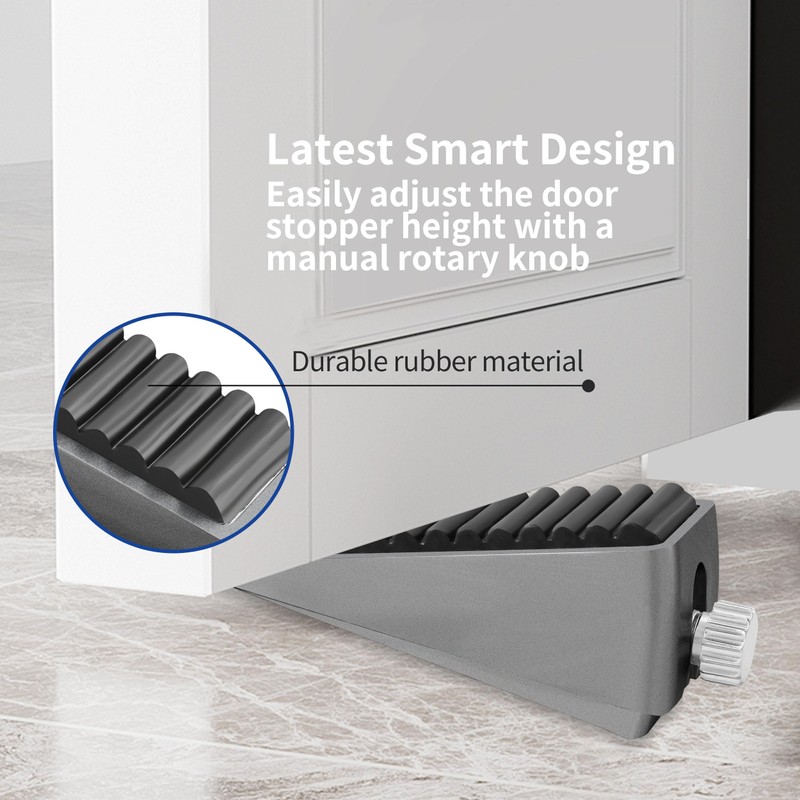 Strongest Adjustable Door Stoppers - Techoln Large Door Stoppers for