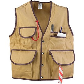 JIM-GEM Pro 10-Pocket Cotton Army Duck Cruiser Vest, X-Large, 43-46, Tan