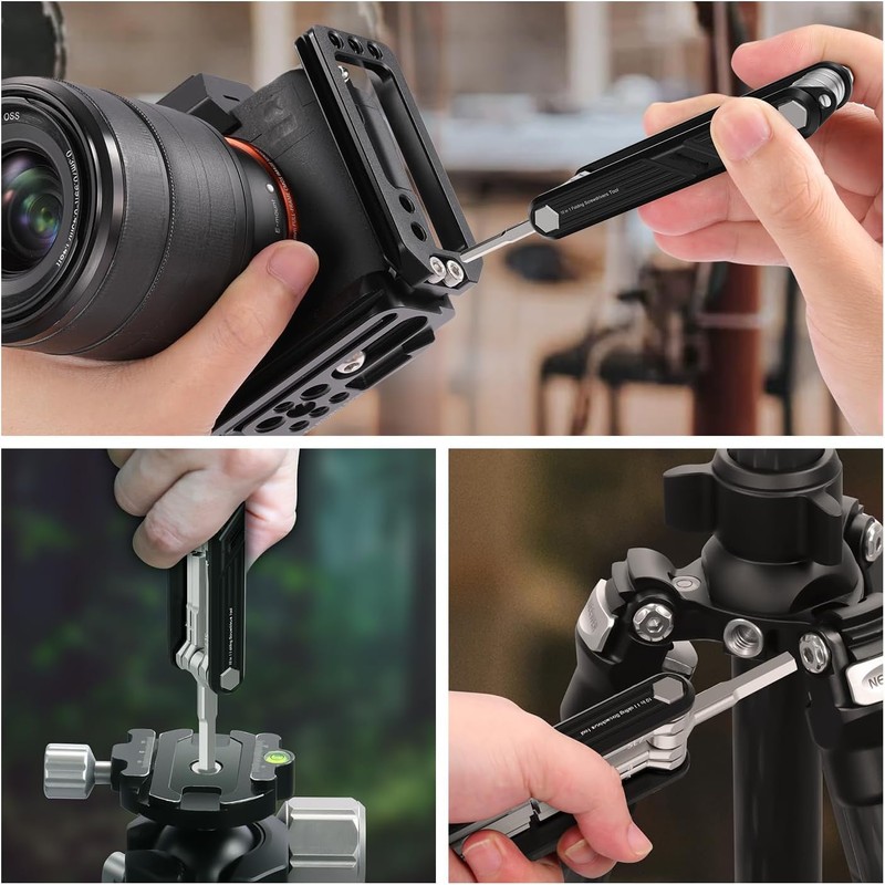 Yangers 10 in 1 Multifunctional Foldable Screwdriver Tool Kit, Camera