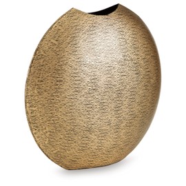 Signature Design by Ashley Iansboro Glam Indoor 15" Metal Tabletop Vase, Metallic