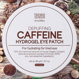 TENZERO Eye Lifting Eye Wrinkle Depuffing Caffeine Hydrogel Eye Patches, 4 Pieces, 60 Pieces / TENZERO 아이 리프팅 눈가 주름 디퍼핑 카페인 하이드로겔 아이패치 4개 60개입