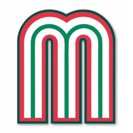 Mexico Baseball Seleccion de Beisbol M Precision Cut Decal (5" h X 4.6" w)