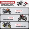 WingFly Motorcycle License Plate Holder, LED Light Motorcycle Number Plate