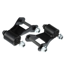 X AUTOHAUX 1 Pair Rear Leaf Spring Shackle Kit 22820716 for GMC Sierra for Chevy Silverado 1500 1999-2013 for 2500HD 2001-2004 for Yukon XL for Suburban 2000-2013 Pick Up Leaf Spring