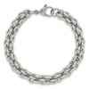 Solid Stainless Steel Unique Link Bracelet - with Secure Lobster