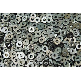 Lexar Industrial (4000) #8 SAE Machine Screw Flat Washers - Zinc Plated 8-32