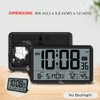 WallarGe Auto Set Digital Wall Clock Battery Operated, Desk Clocks