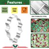 KAISHANE Holly Leaves Cookie Cutter Set,4 PCS Leaves Shape,Stainless Steel