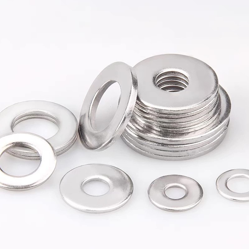 Bomcoo Stainless Steel Flat Washers M3, Inner Diameter 3mm x