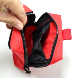 GAZJYUSP 2 Pack Molle Pouches-Vest Pouch Cell Phone Holster Belt Pouch Waist Bag Pack EDC Molle Accessories Bag Small Utility Pouch with Flag Patch Tactical Compact Water-Resistant EDC Pouch (Red)