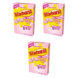 Starburst Strawberry Singles To Go Drink Mix, 0.43 OZ, 6 CT (Pack - 3) Pack of 3