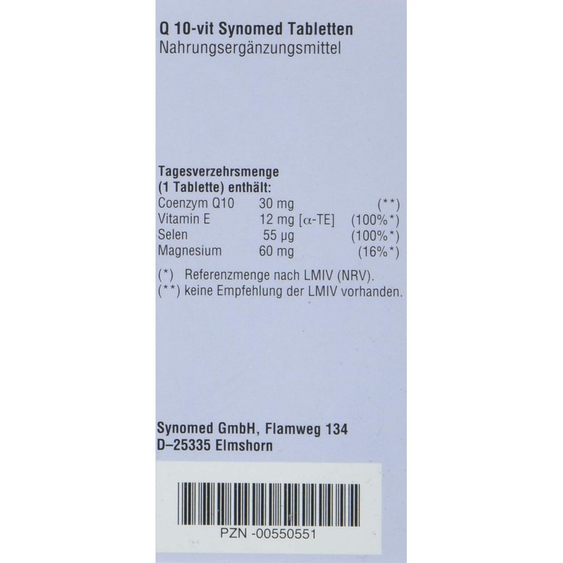 Q-10vit Synomed Tablets, 70 Tablets (28 g)