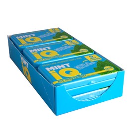 Big Sky MINT iQ Icy Peppermint Mint Candy 40 grams Pack of 6 Tins in Display Tray - Travel Size Mint Candies Tin - Keto Friendly, Vegan & Natural Flavored Candy Mints for Long Lasting Fresh Breath