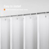 Gibelle Small Stall Shower Curtain 36 x 72, Narrow Grey